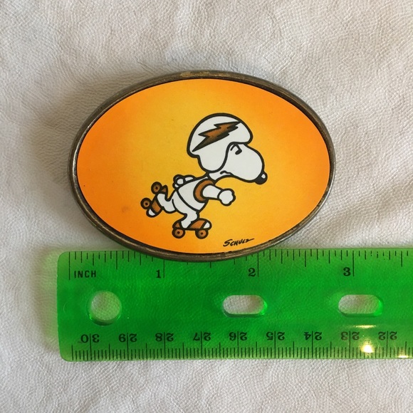 ❌ SOLD ❌ Vintage 70s Snoopy belt buckle - Picture 4 of 4